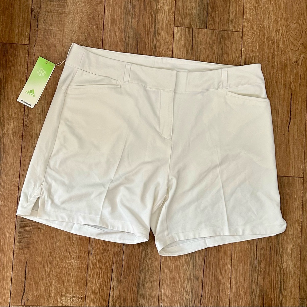 Adidas Women’s white golf athleisure shorts